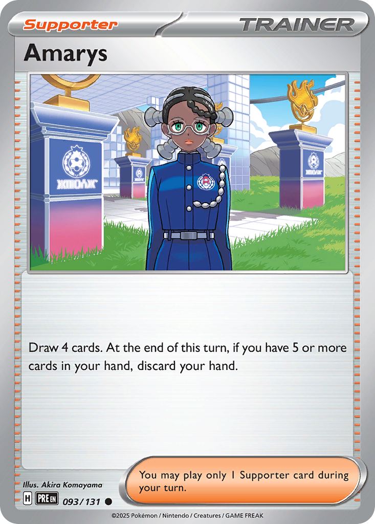Amarys Pokémon card