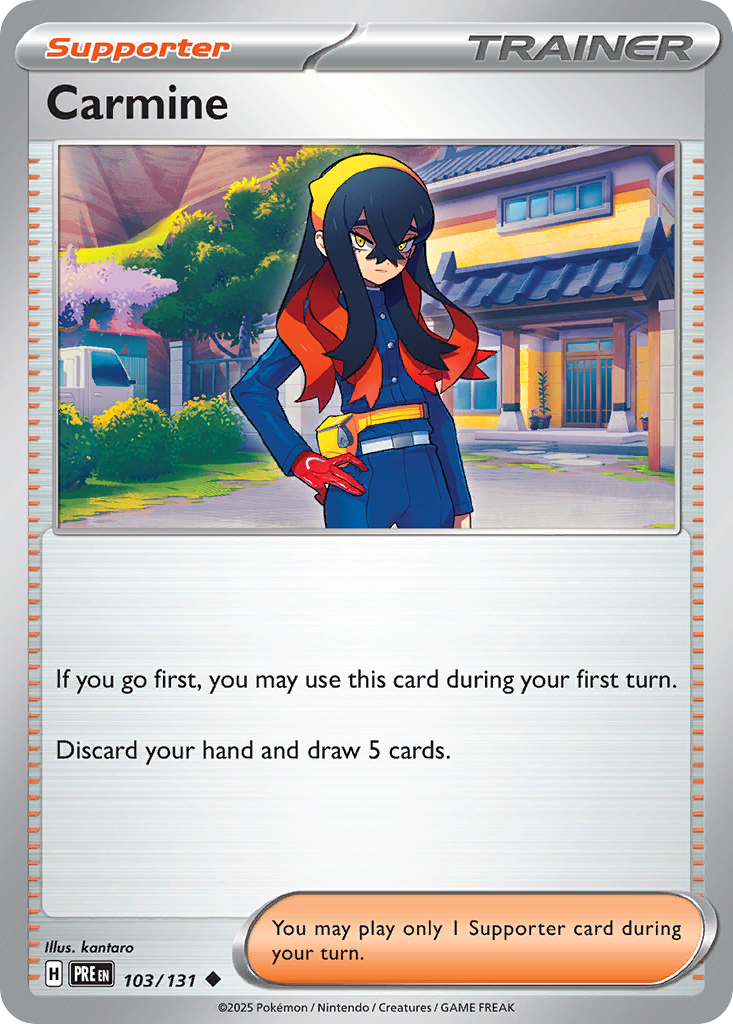 Carmine Pokémon card