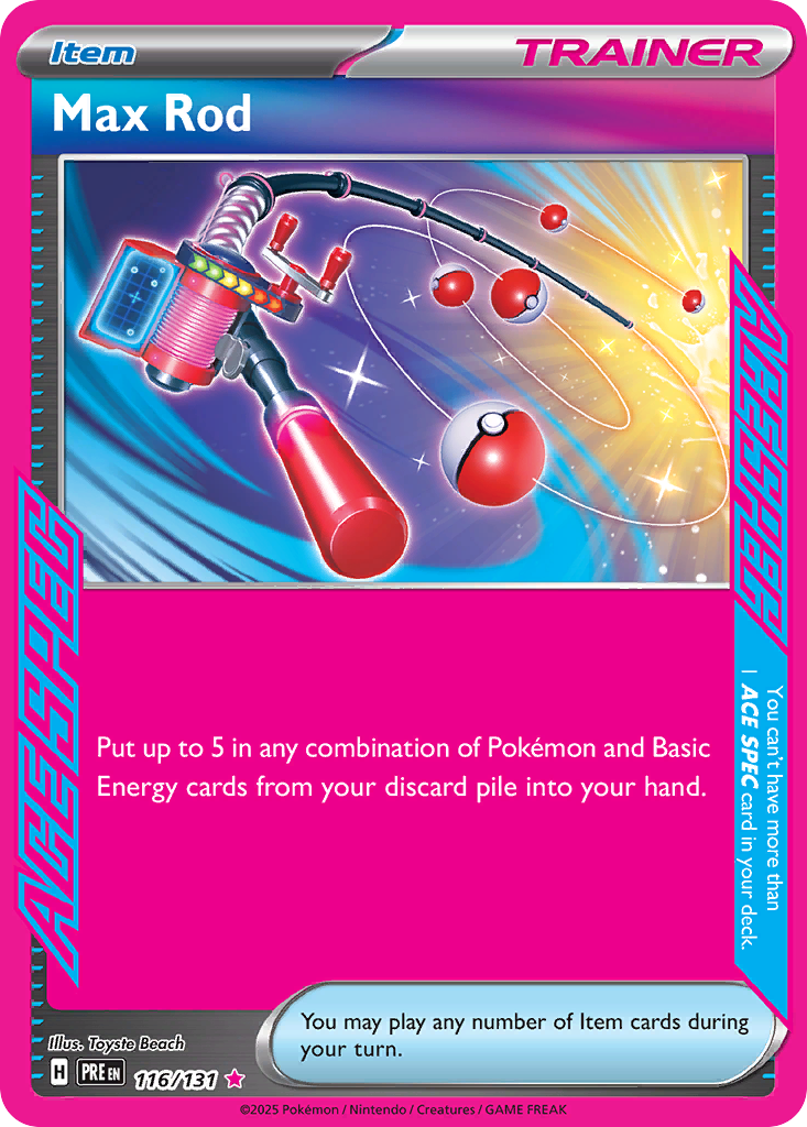Max Rod Pokémon card