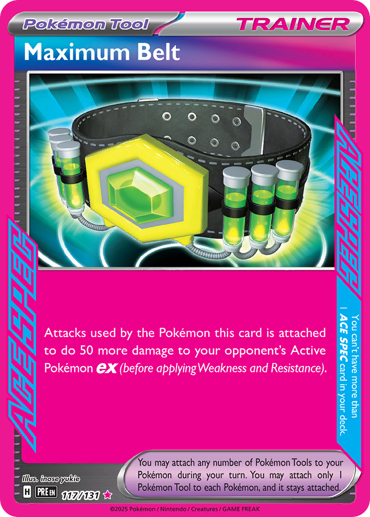 Maximum Belt Pokémon card