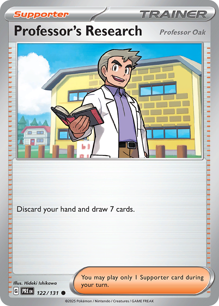 Professor's Research [Professor Oak] Pokémon card