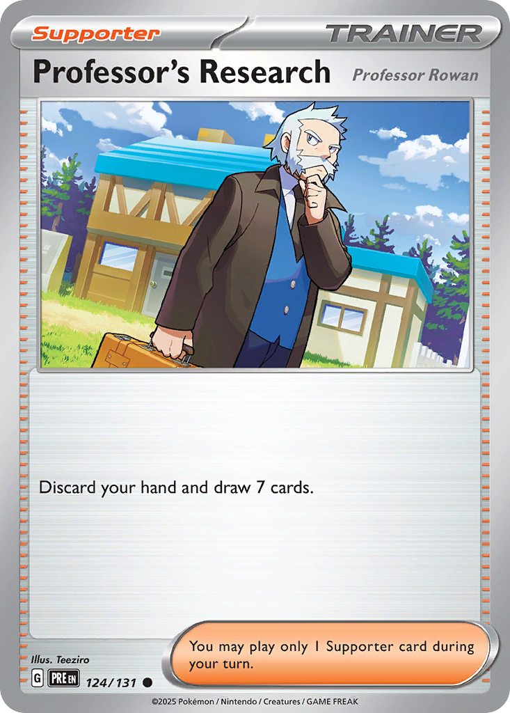 Professor's Research [Professor Rowan] Pokémon card