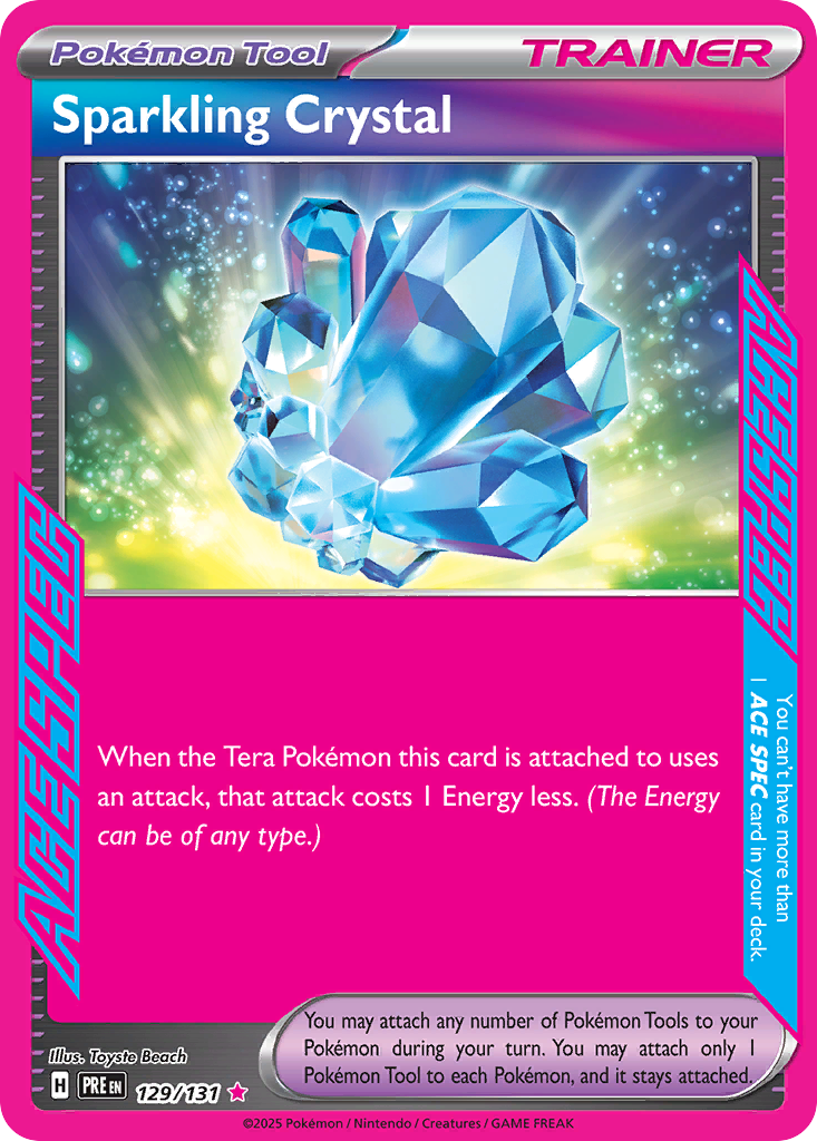 Sparkling Crystal Pokémon card