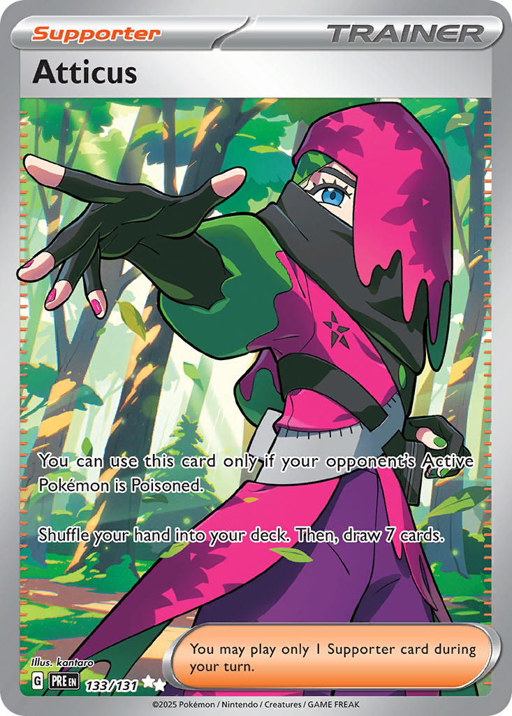 Atticus Pokémon card