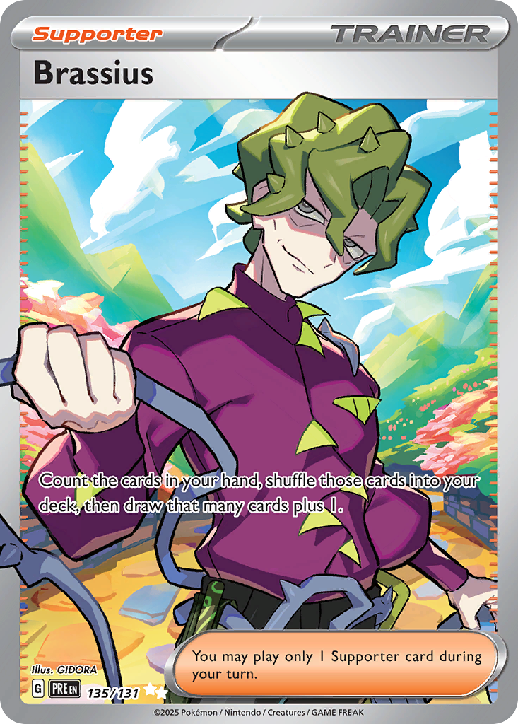 Brassius Pokémon card
