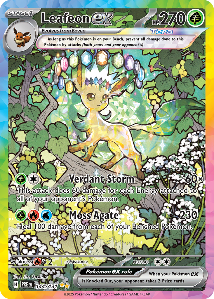 Leafeon ex Pokémon card