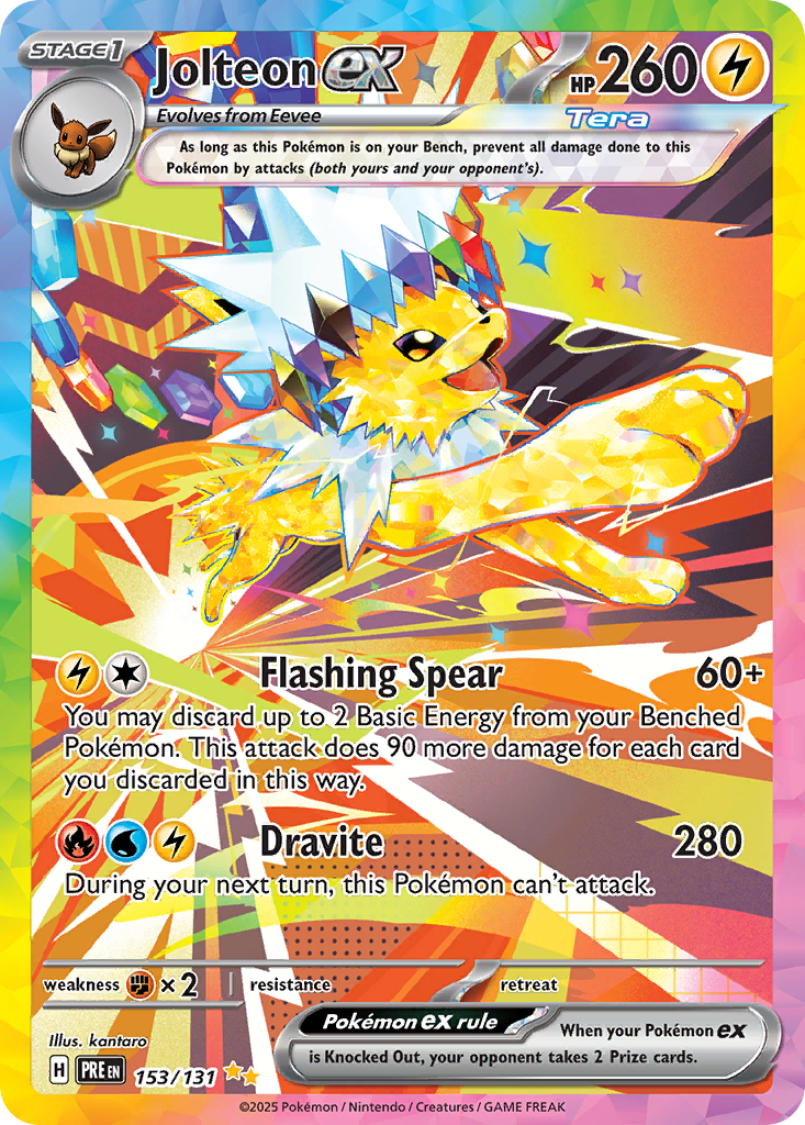 Jolteon ex Pokémon card