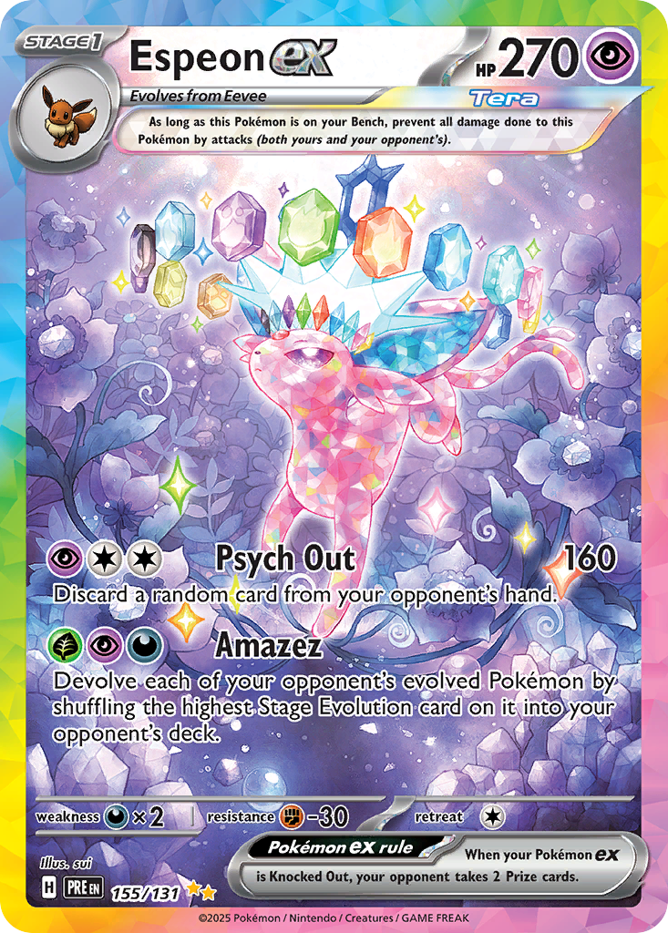 Espeon ex Pokémon card