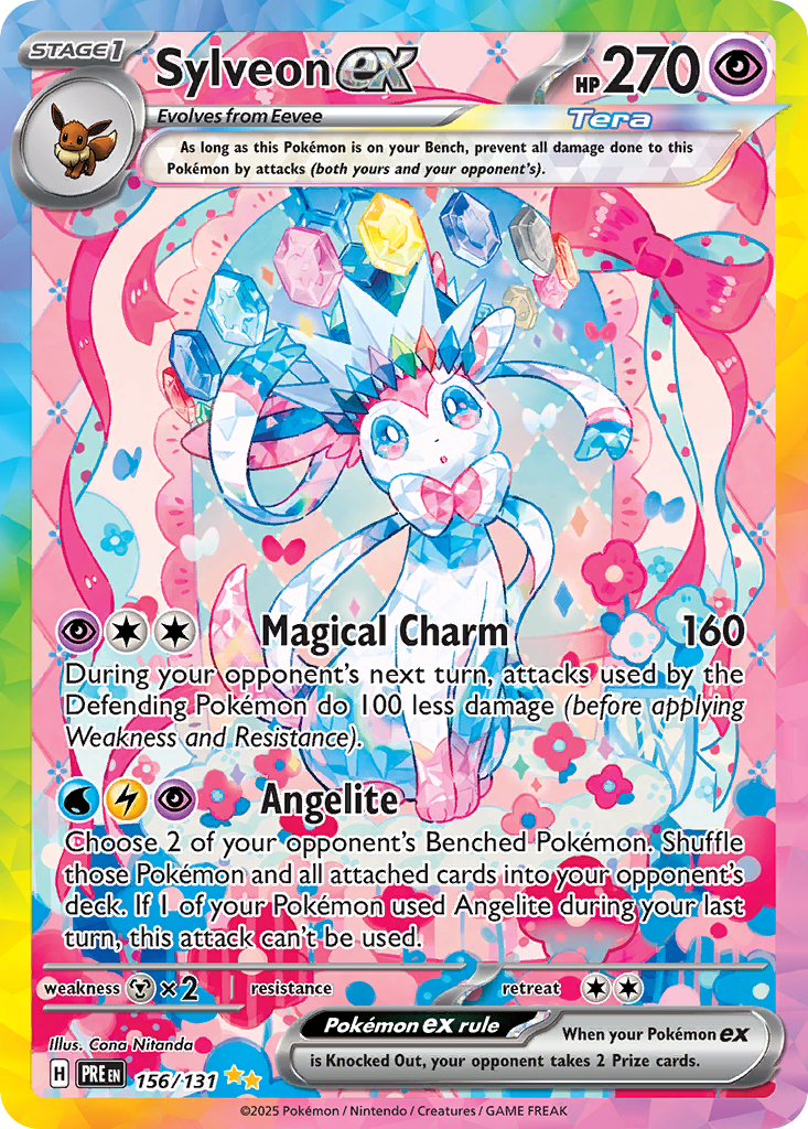 Sylveon ex Pokémon card