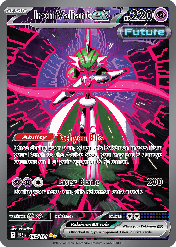 Iron Valiant ex Pokémon card