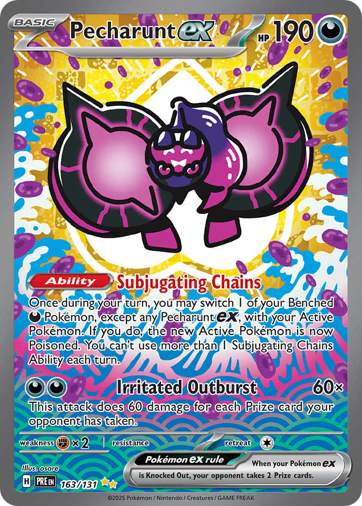 Pecharunt ex Pokémon card