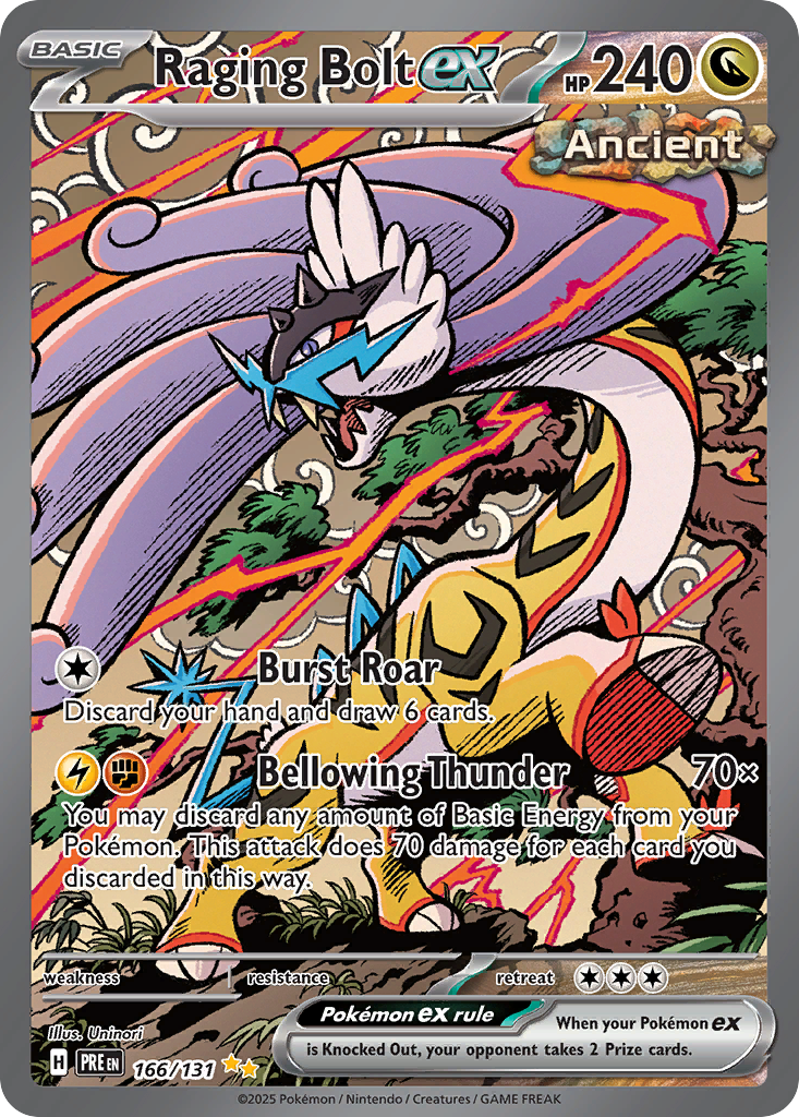 Raging Bolt ex Pokémon card
