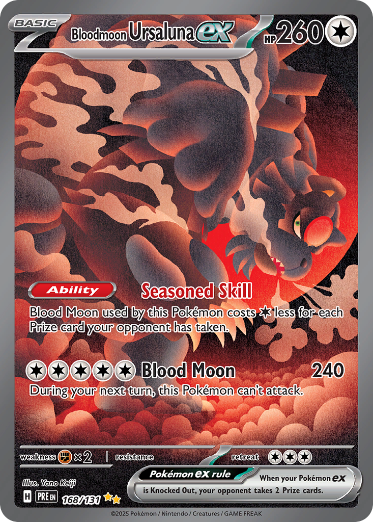 Bloodmoon Ursaluna ex Pokémon card
