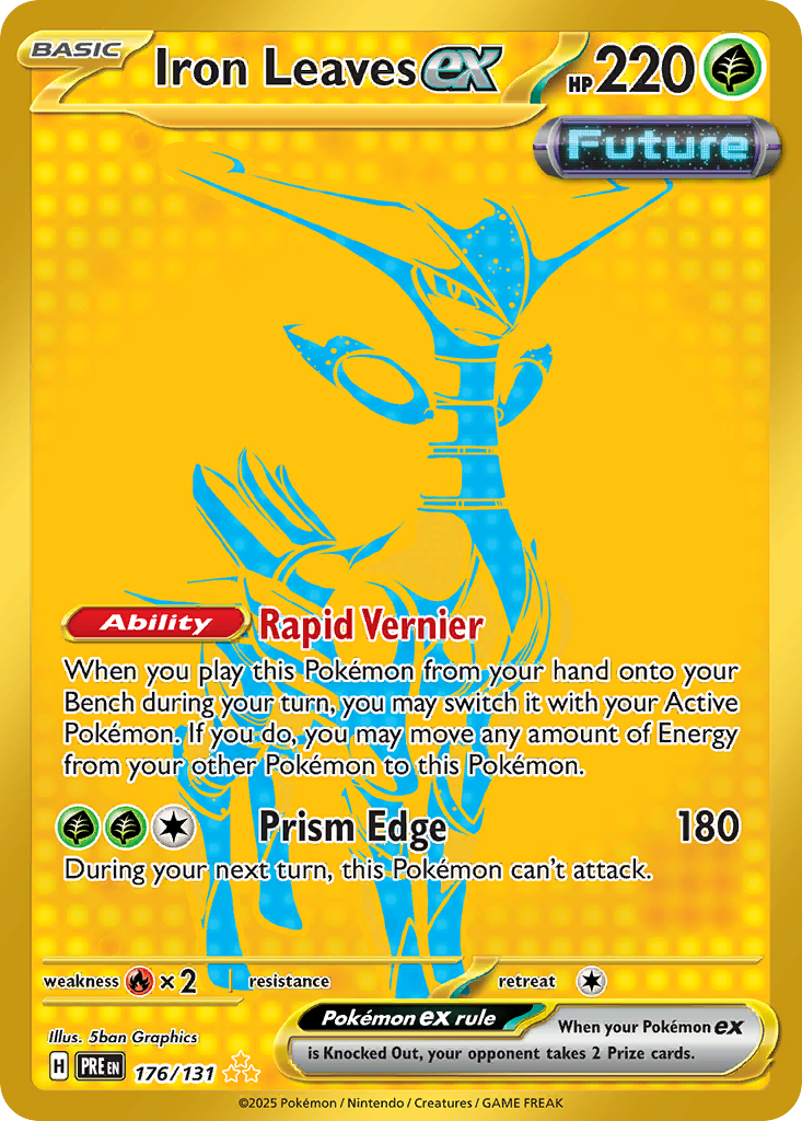 Iron Leaves ex Pokémon card