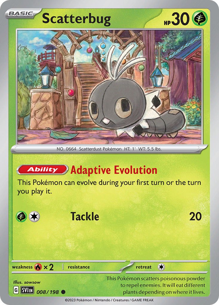 Scatterbug Pokémon card