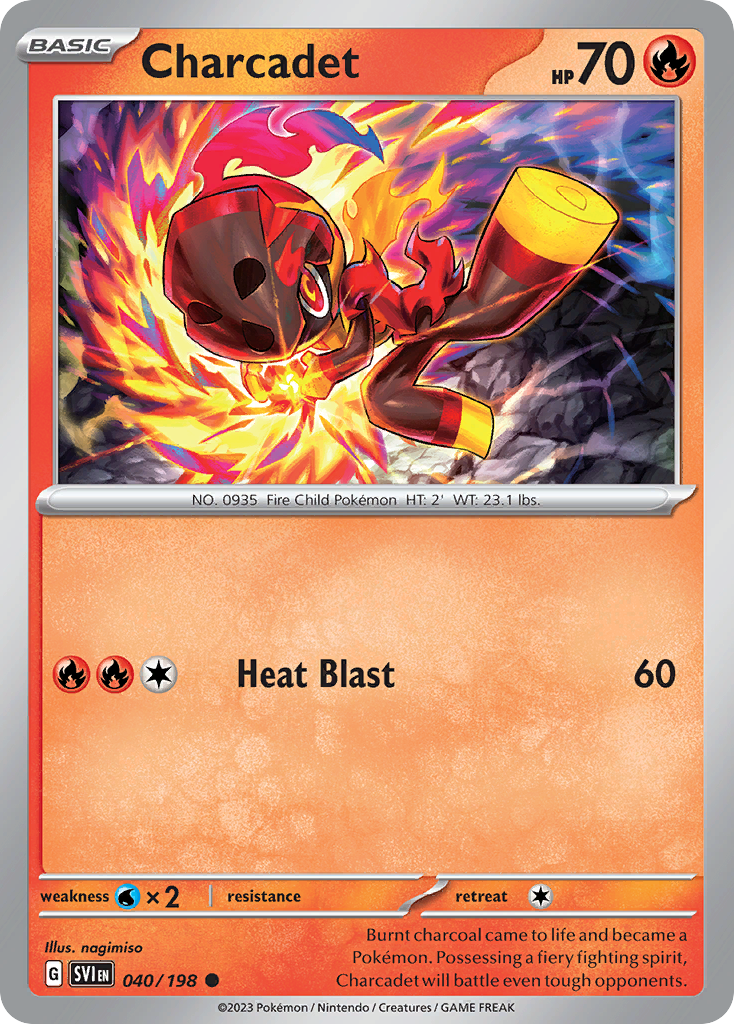 Charcadet Pokémon card