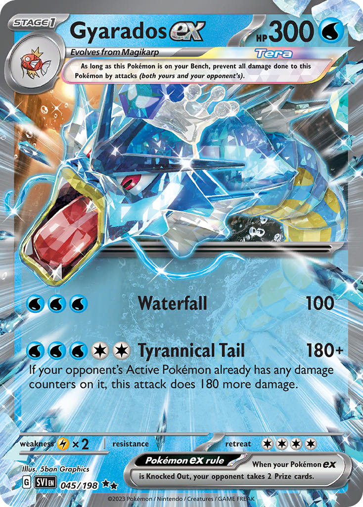 Gyarados ex Pokémon card