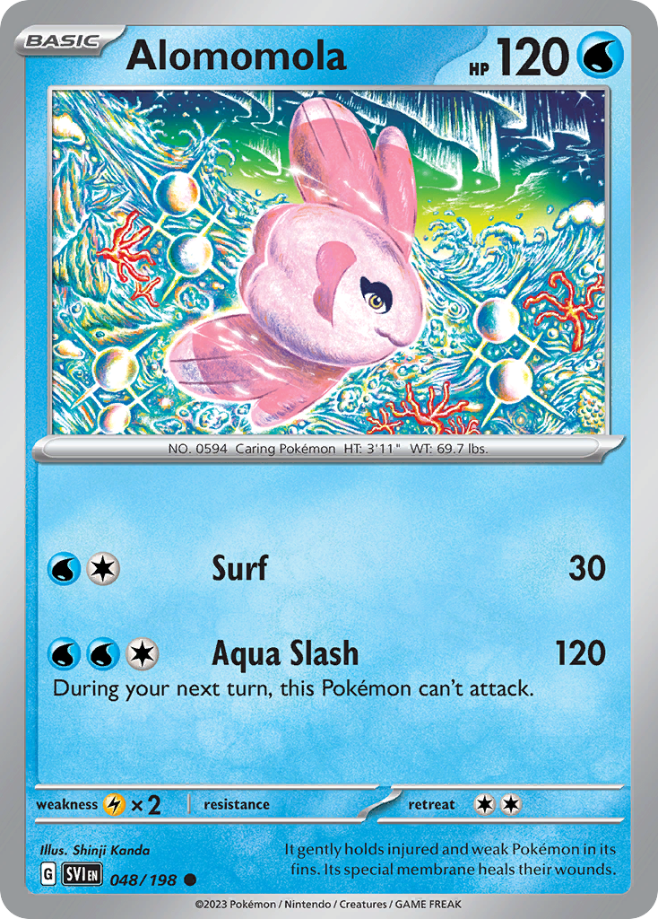Alomomola Pokémon card