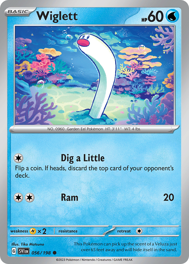 Wiglett Pokémon card