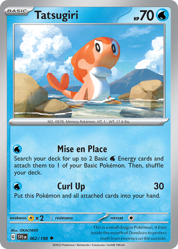 Tatsugiri Pokémon card