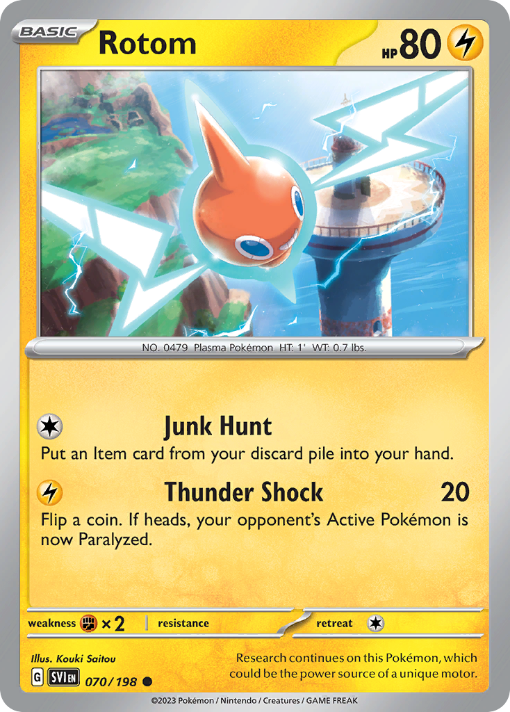 Rotom Pokémon card