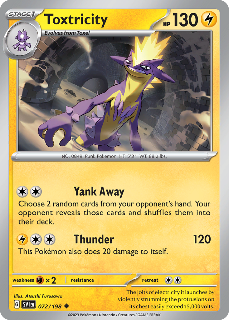 Toxtricity Pokémon card