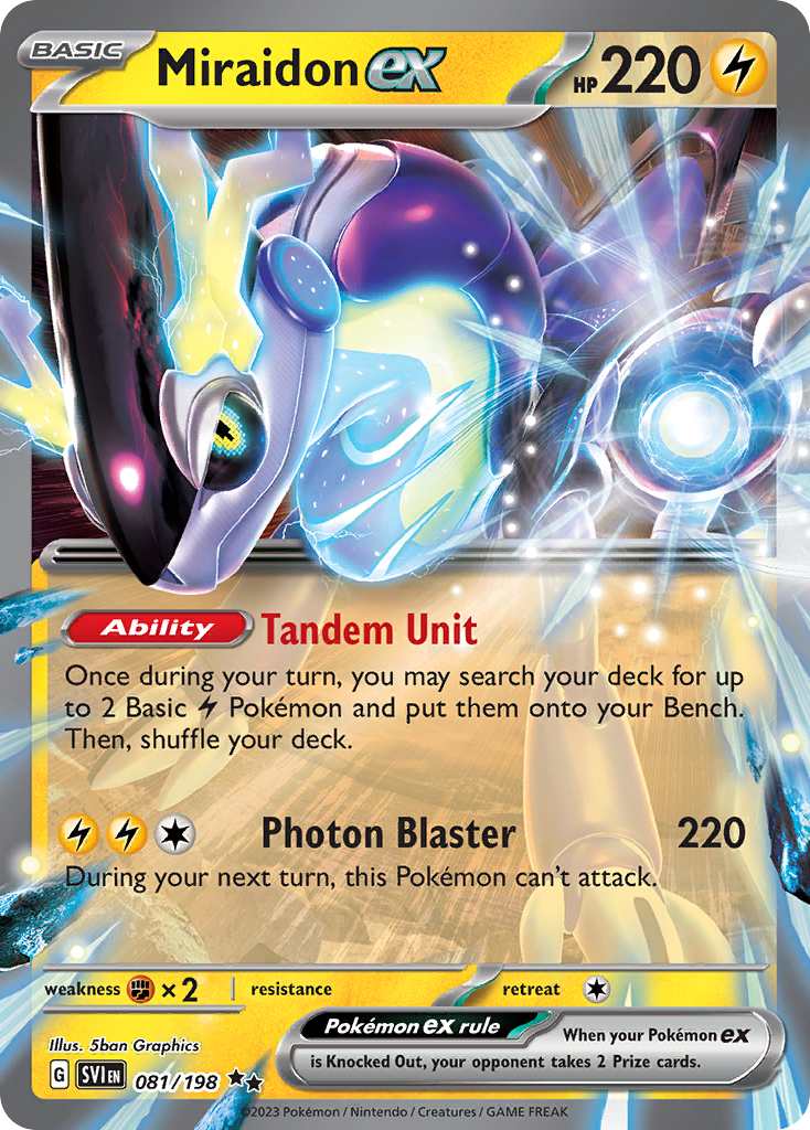 Miraidon ex Pokémon card