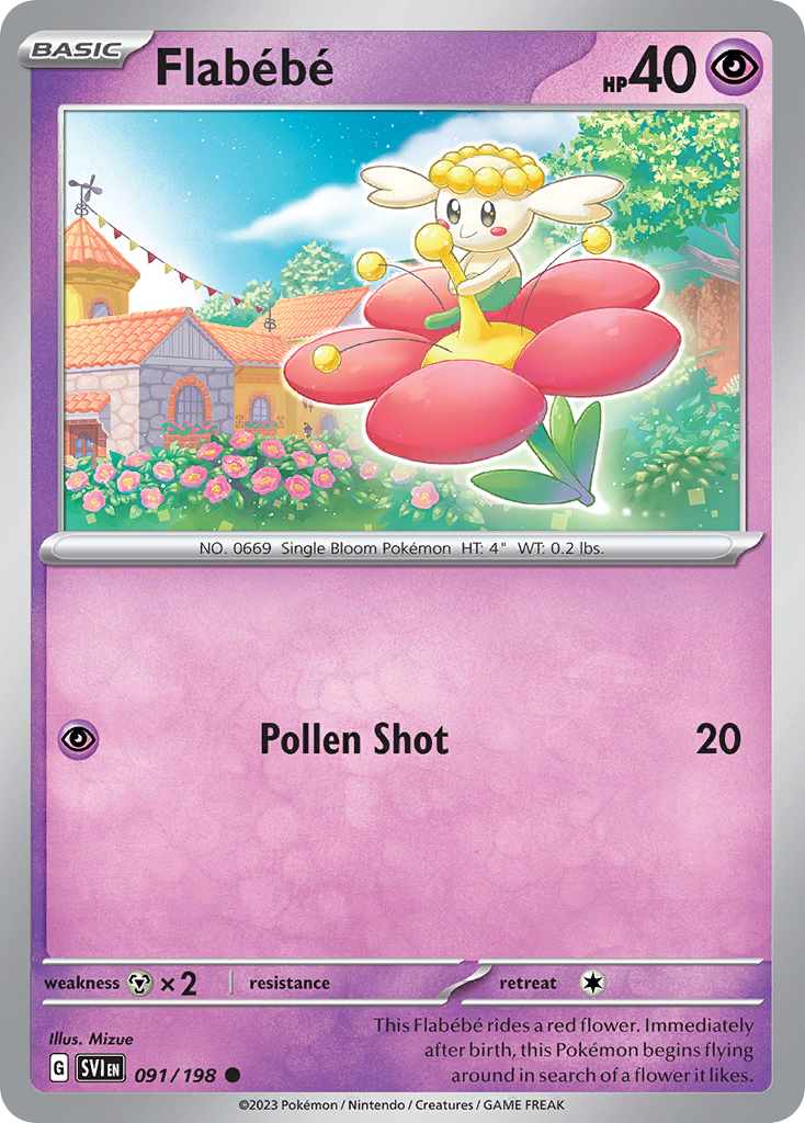 Flabébé Pokémon card