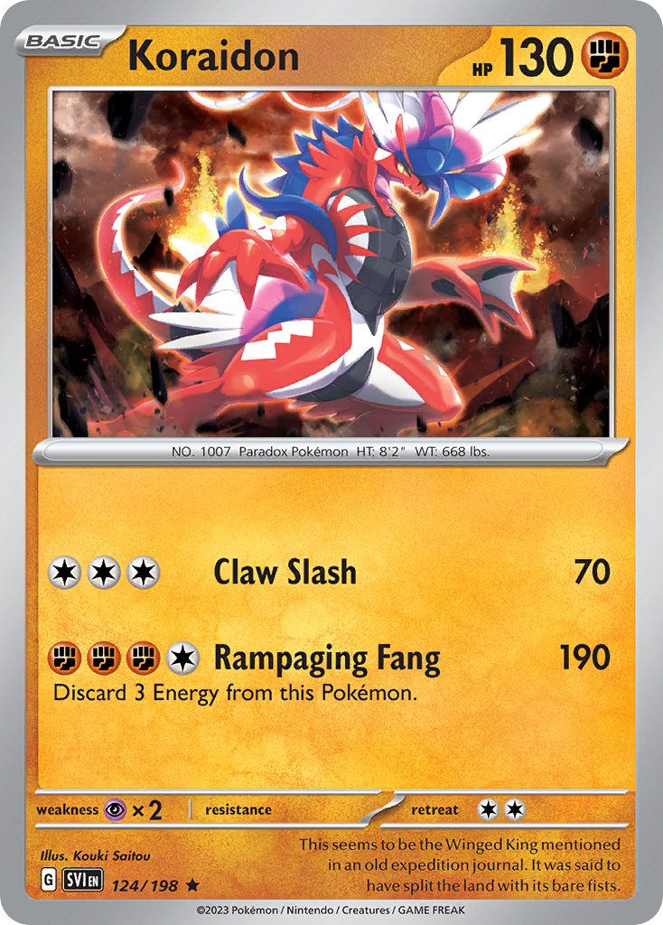 Koraidon Pokémon card