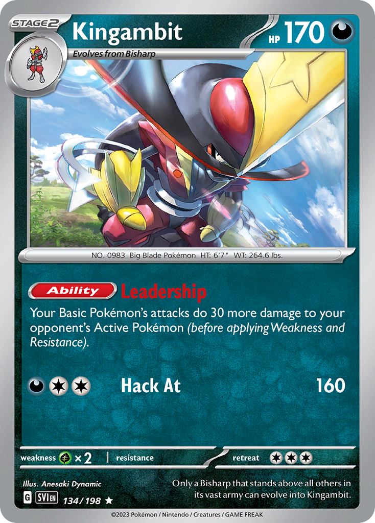 Kingambit Pokémon card