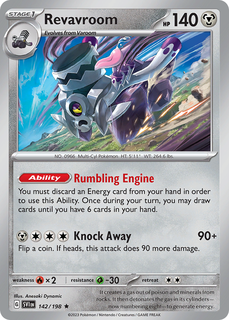Revavroom Pokémon card
