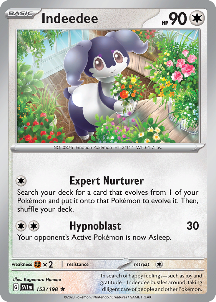 Indeedee Pokémon card