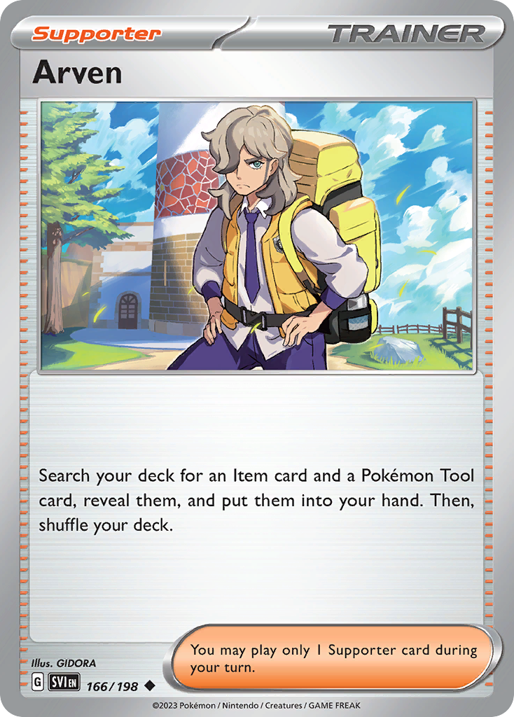 Arven Pokémon card