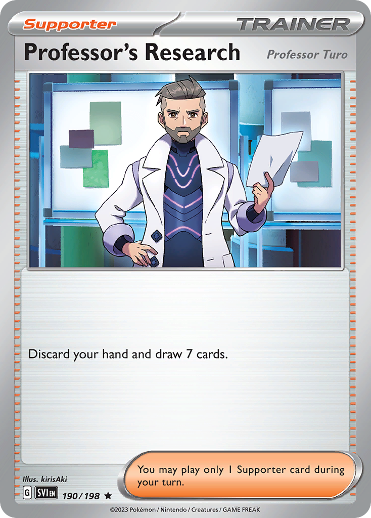 Professor's Research [Professor Turo] Pokémon card