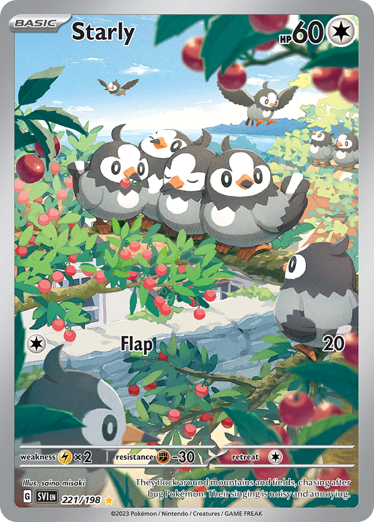Starly Pokémon card