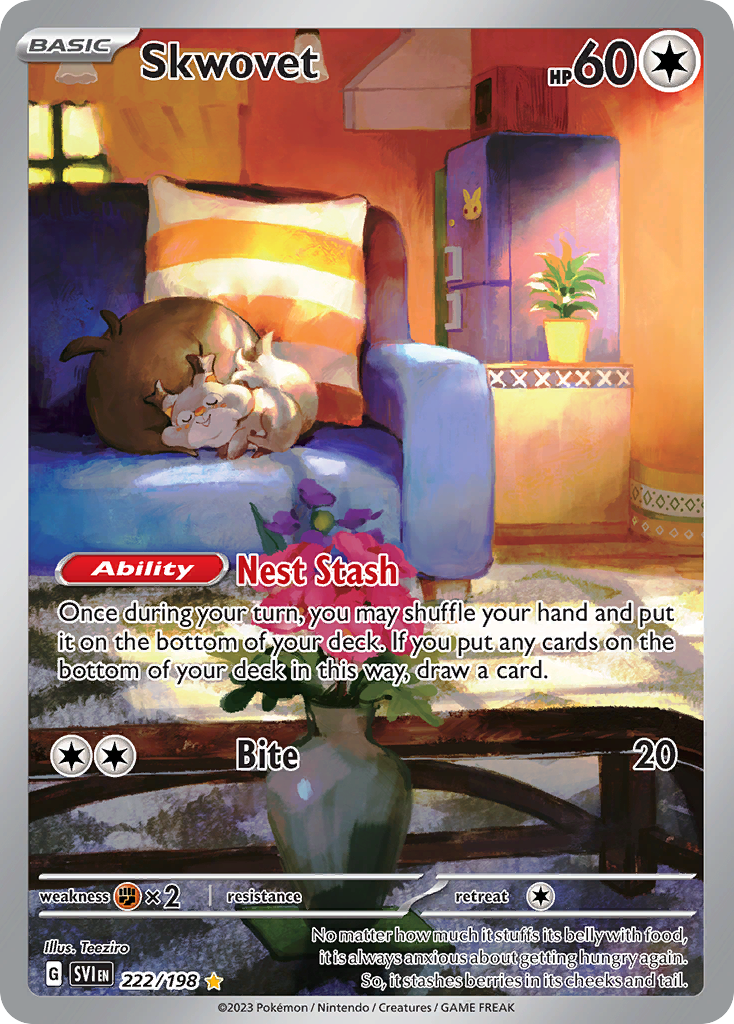 Skwovet Pokémon card