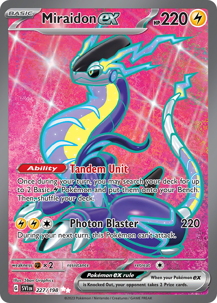 Miraidon ex Pokémon card