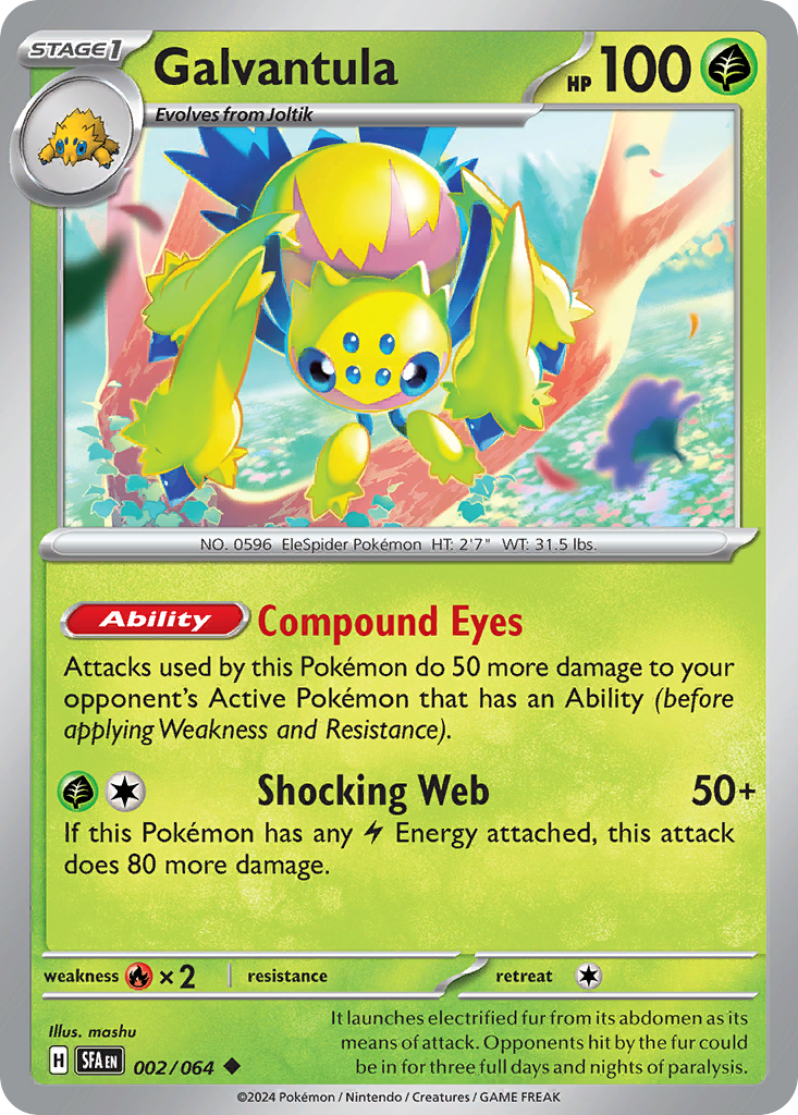 Galvantula Pokémon card