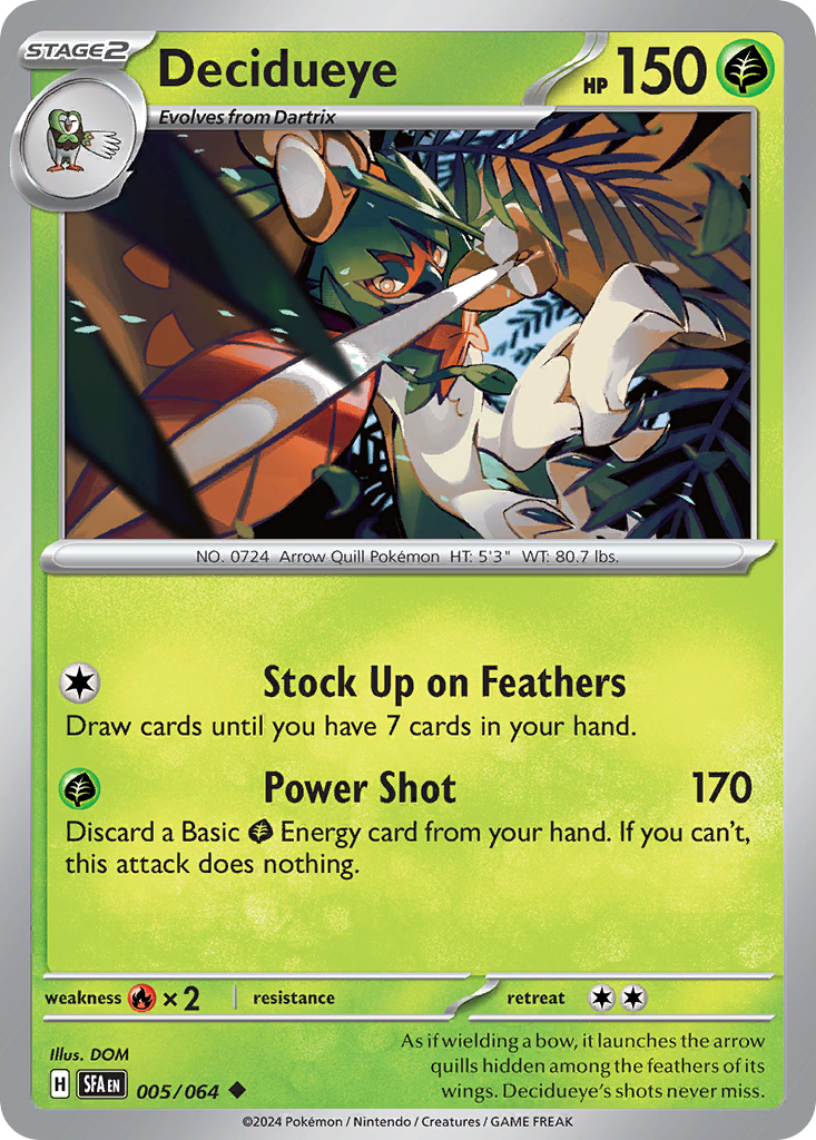 Decidueye Pokémon card