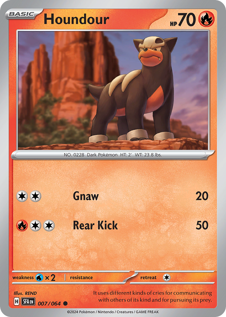 Houndour Pokémon card