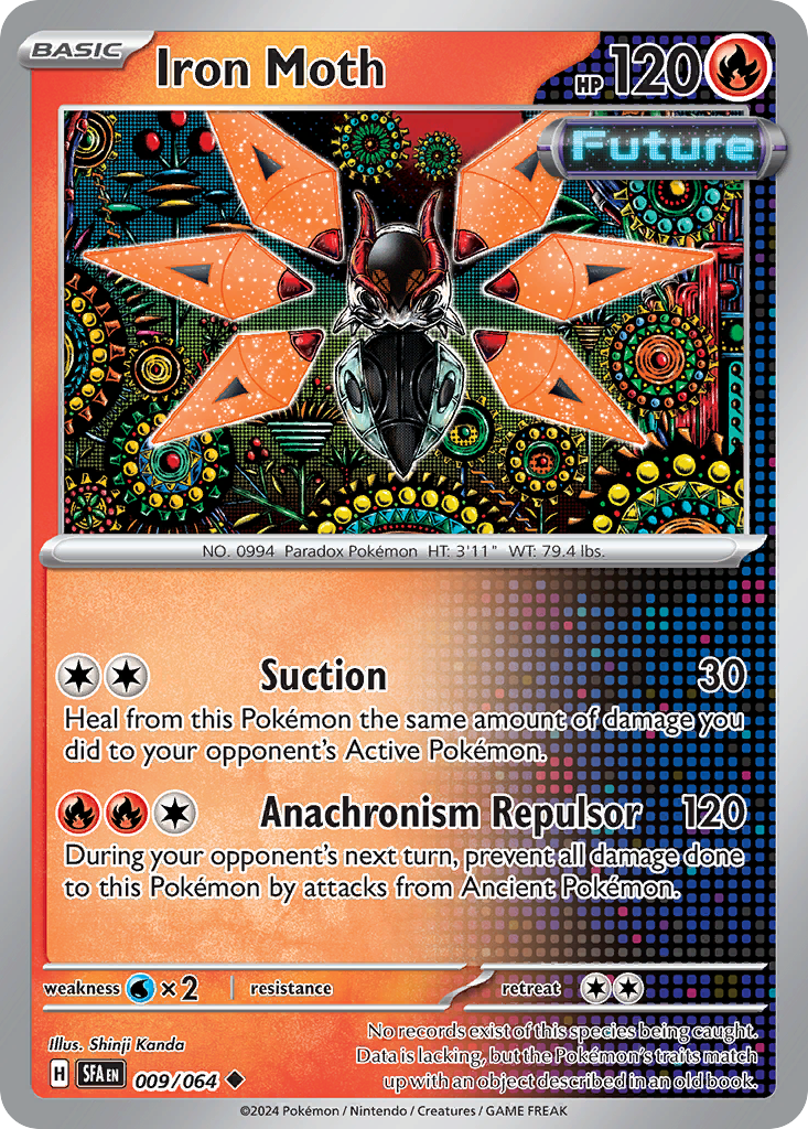 Iron Moth Pokémon card
