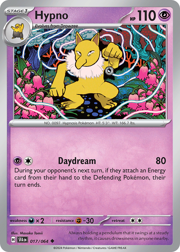 Hypno Pokémon card