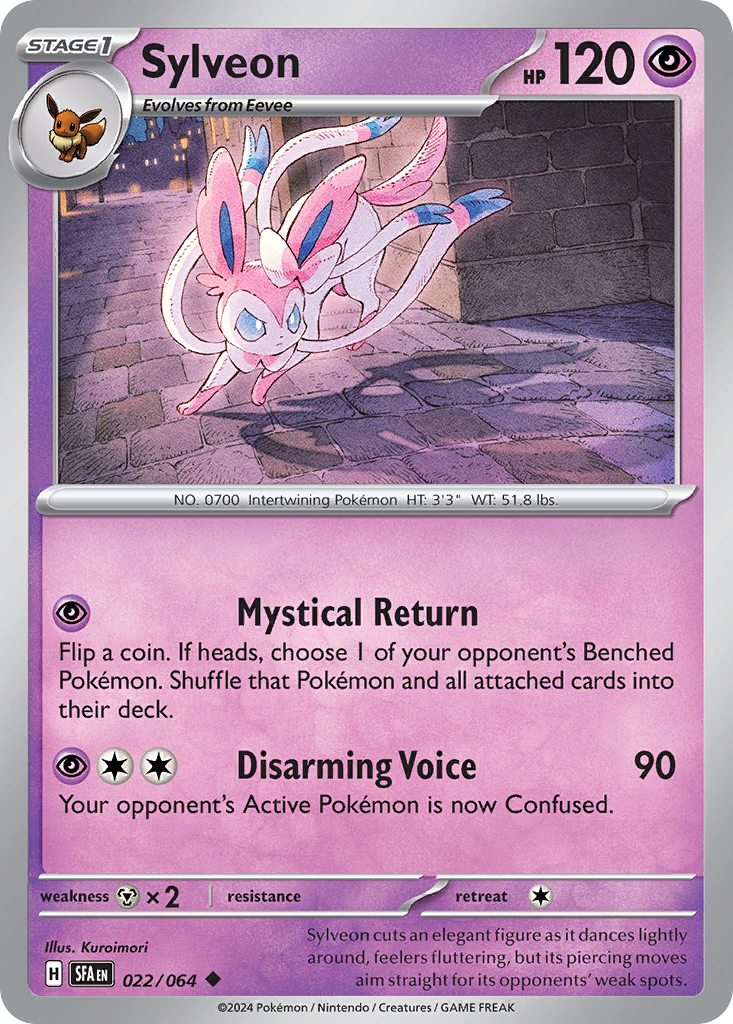 Sylveon Pokémon card