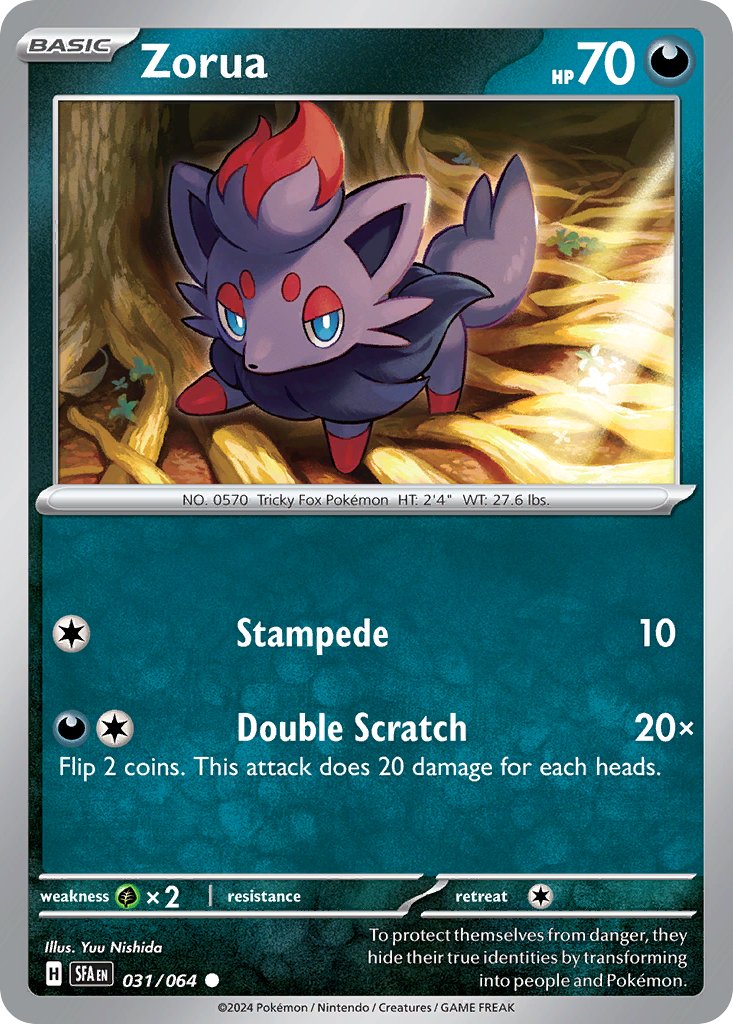 Zorua Pokémon card