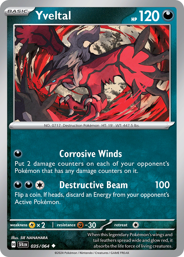 Yveltal Pokémon card