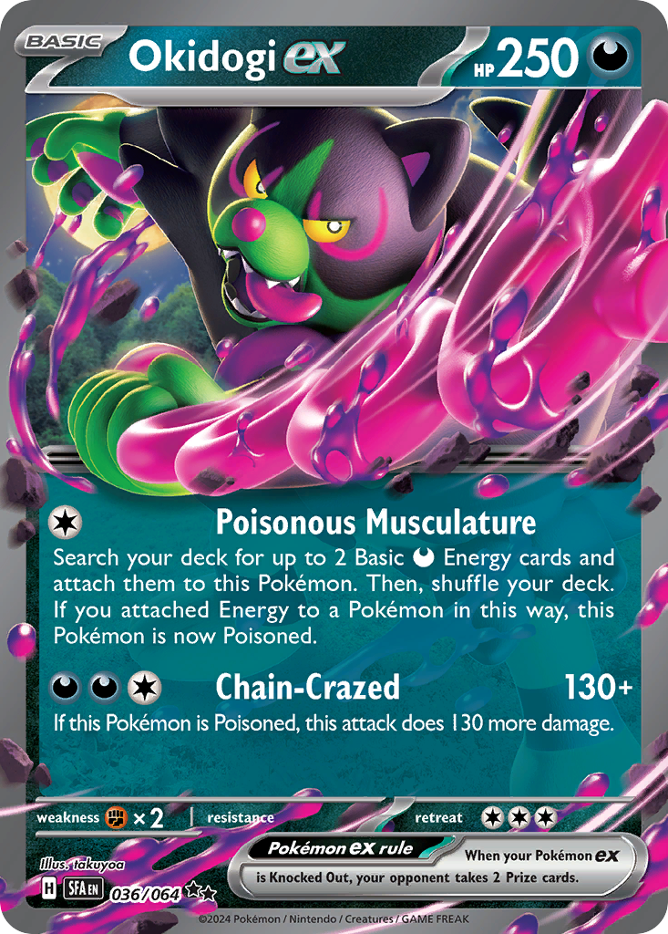 Okidogi ex Pokémon card
