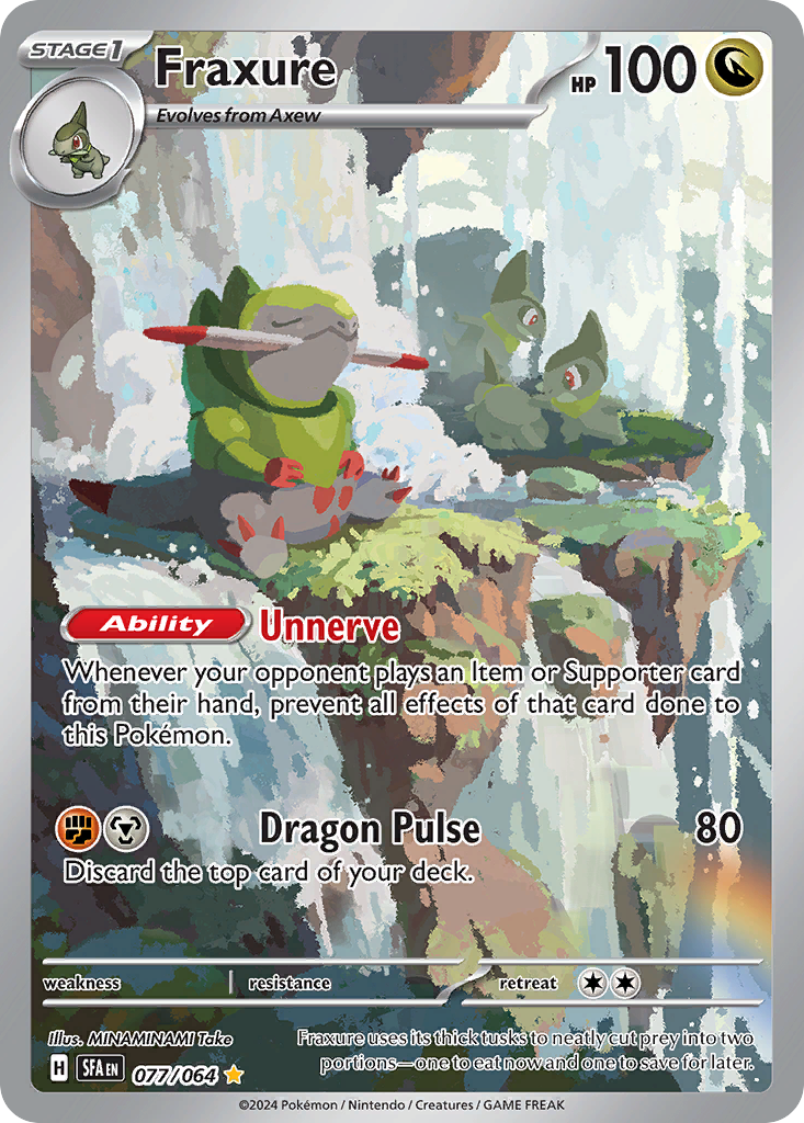 Fraxure Pokémon card