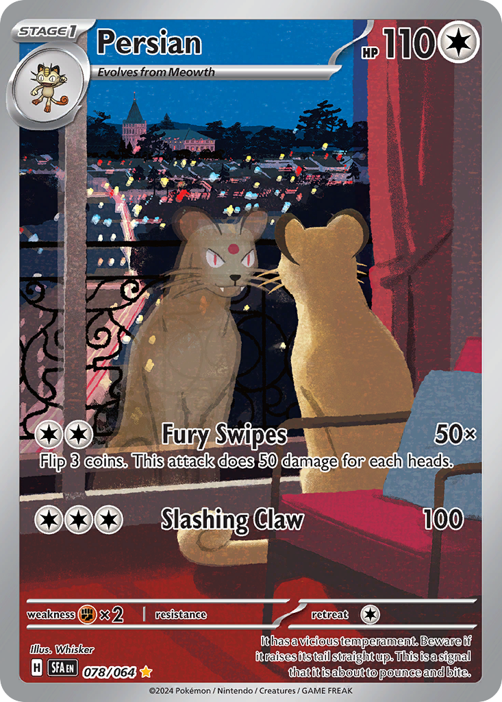 Persian Pokémon card