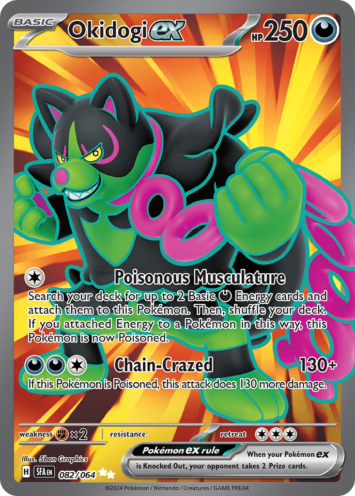 Okidogi ex Pokémon card