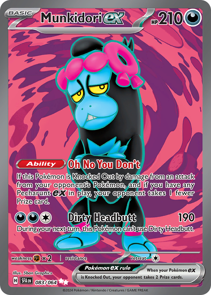 Munkidori ex Pokémon card